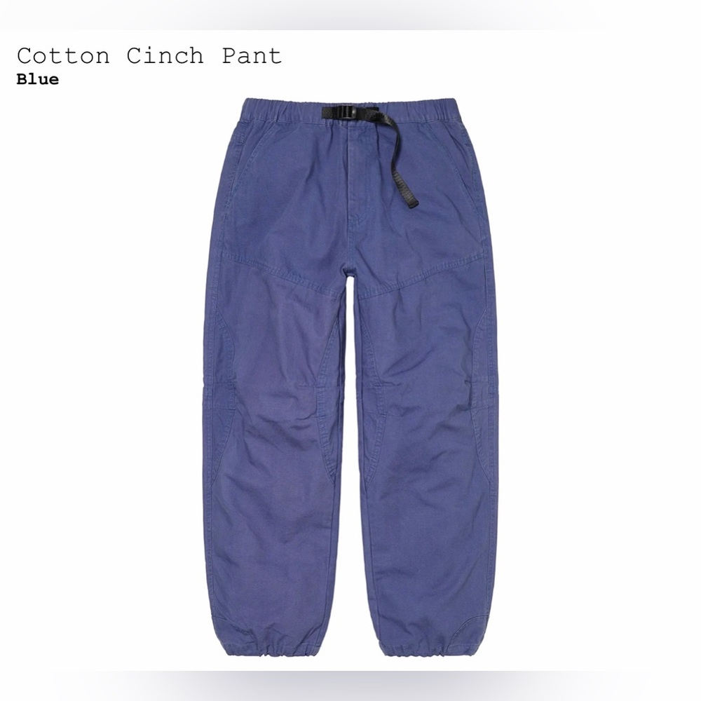 Supreme Cotton Cinch Pant (FW22) Blue Size Large